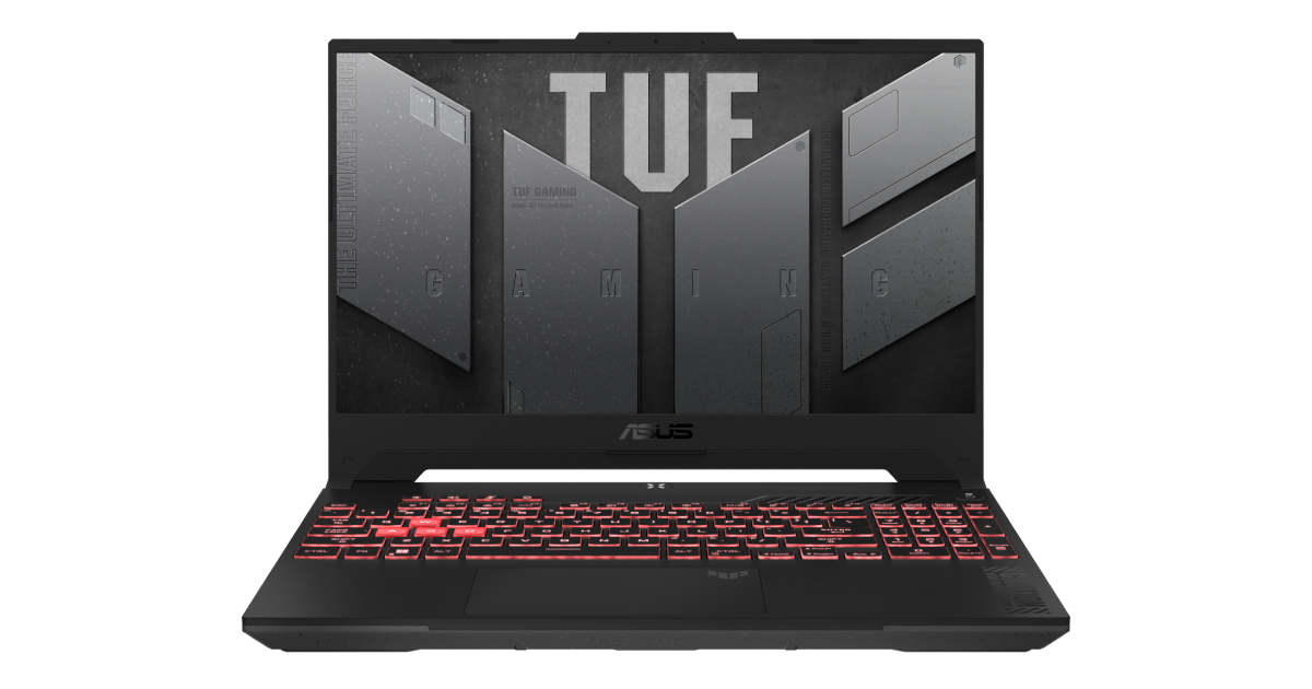 ASUS TUF A15 gaming con teclado retroiluminado